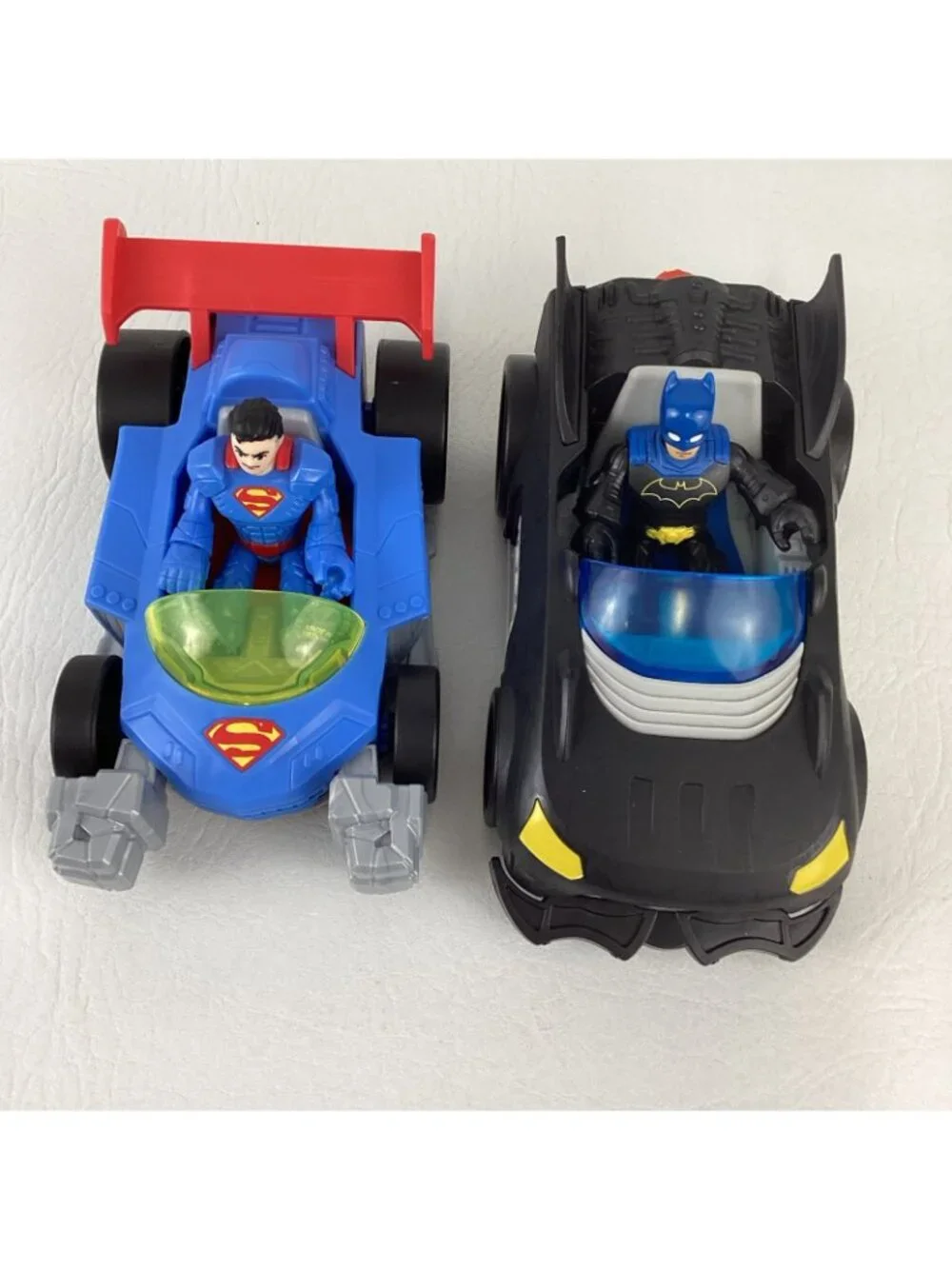 Fisher Price Imaginext DC Super Friends Metal Force Batmobile Superman Batman